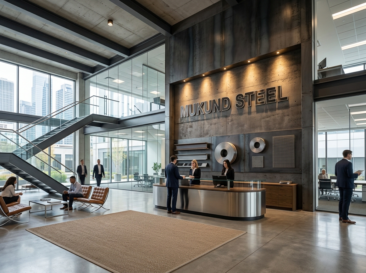 Mukund Steel Premium Corporate Office and Showroom Lobby
