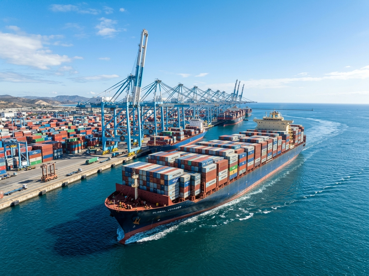 Global Container Cargo Ship Trade