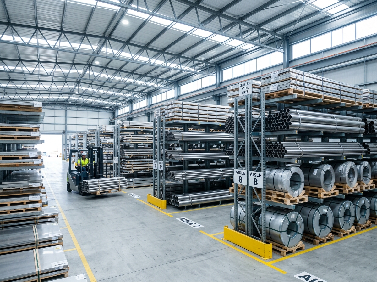 Pristine Steel Inventory Warehouse